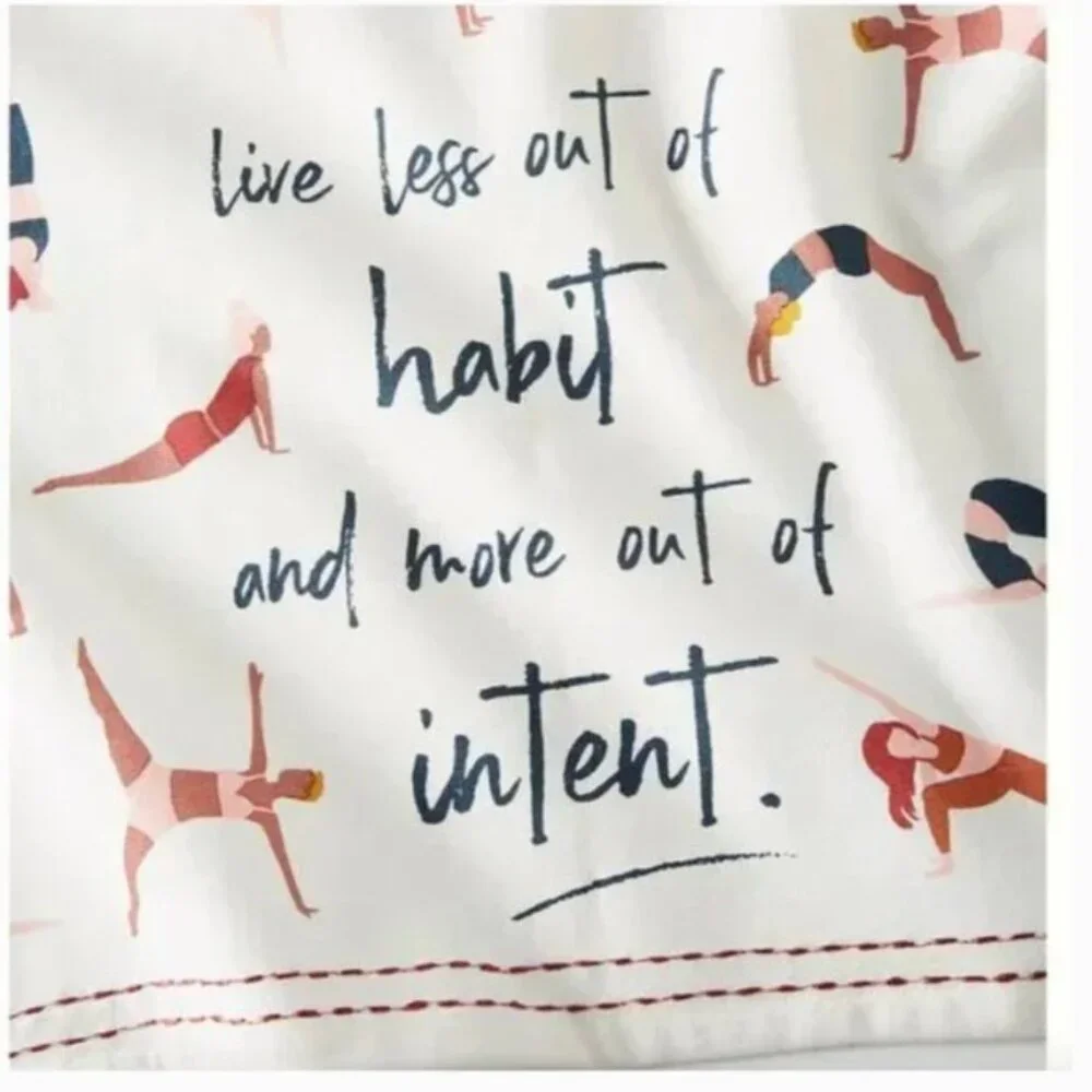 ⭐️ Yoga Female Empower Feminist Boho Peasant Hipster Hippie Farm Art Dish Towel